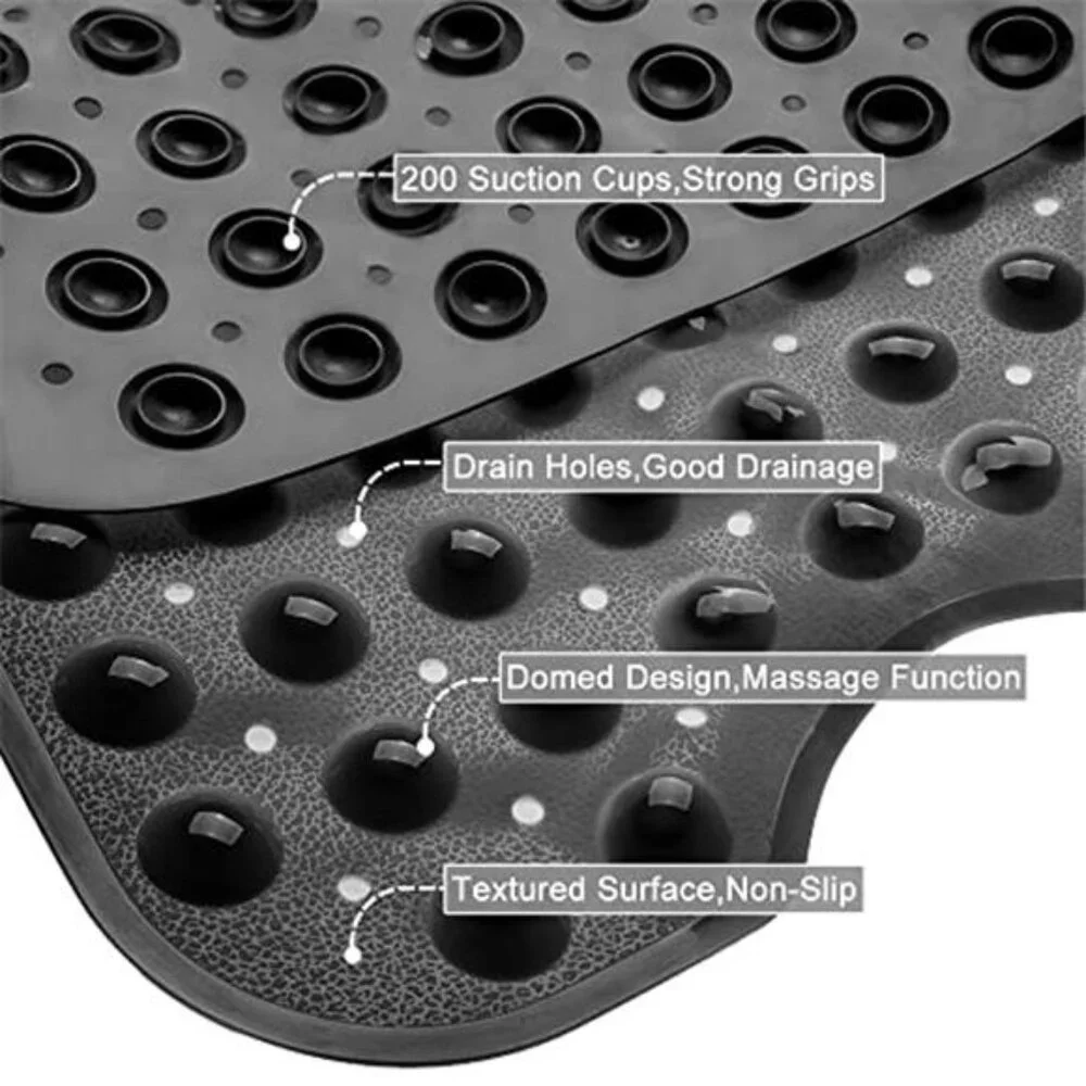 Extra Large Non Slip Bathtub Mat Suction Cup Safety Shower Tub Mat Washable